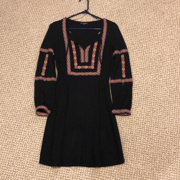 Topshop Embroidered Smock Dress - Picture 1 of 7